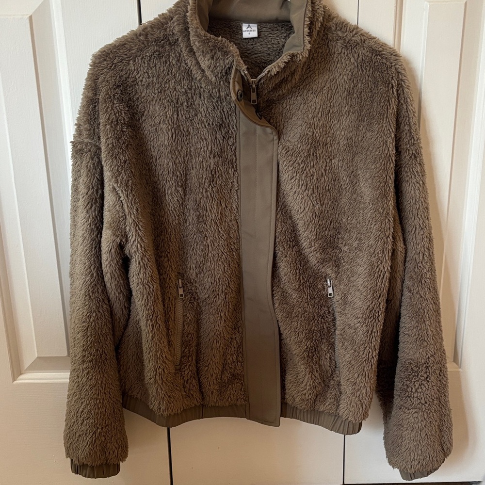Cozy Tan Teddy Jacket